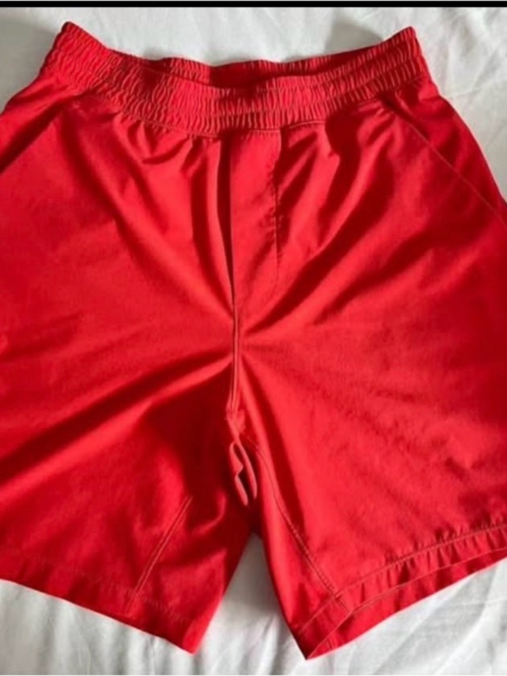 lululemon athletica pace breaker Men's Bright Red Athletic Shorts
